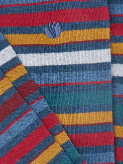 Abe Navy Mens Stripe Socks 1 Pack