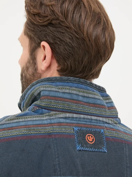 Airlie Blue Stripe Panel Sweatshirt