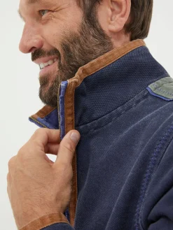 Airlie Ink Blue Panel Sweatshirt