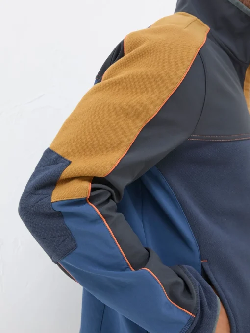 Airlie Navy Blue Panel Sweatshirt