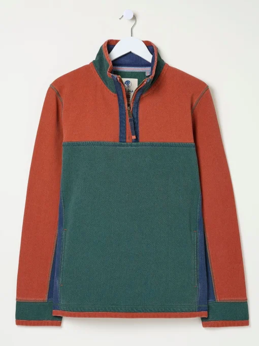 Airlie Orange Panel Sweatshirt