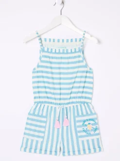 Amelia Geo Print Blue Print Playsuit