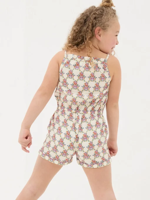 Amelia Geo Print Natural Print Playsuit