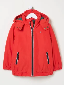 Archie Red Hooded Padded Jacket