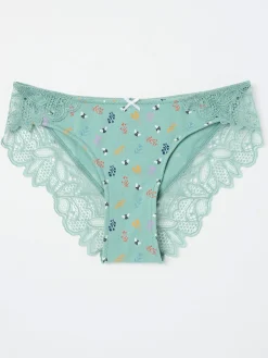 Autumn Green Bee Cheeky Knickers
