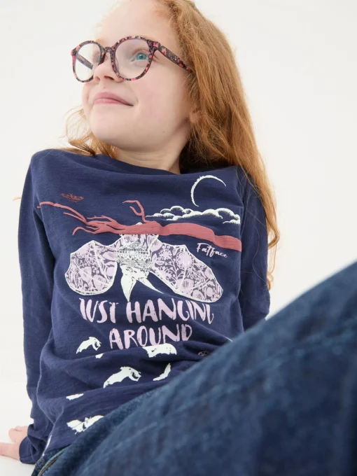 Bat Blue Graphic T-Shirt