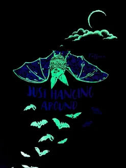 Bat Blue Graphic T-Shirt