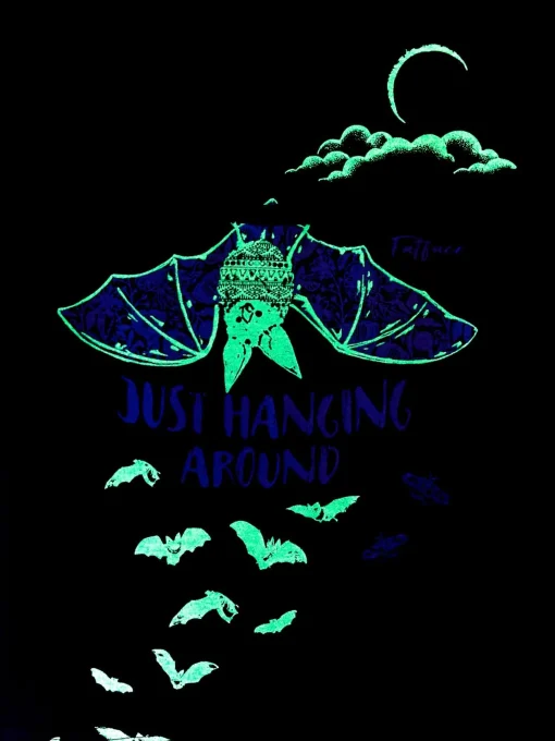 Bat Blue Graphic T-Shirt