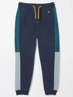 Blue Colourblock Joggers