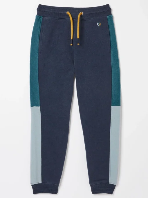 Blue Colourblock Joggers