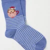 Blue Hedgehog Mug Womens Socks 1 Pack
