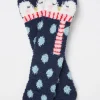 Blue Navy Cosy Penguin Socks