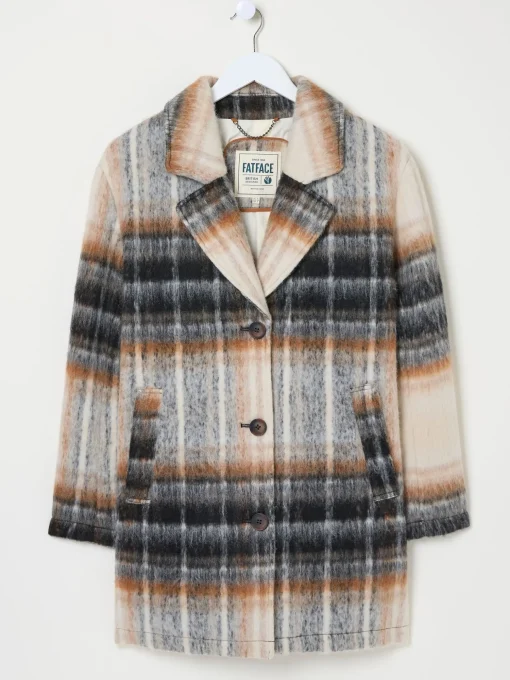 Brown Marin Wool Blend Coat