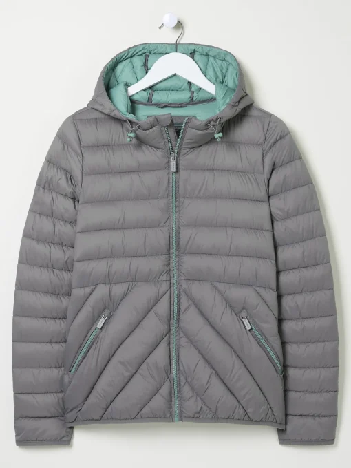 Garnet Grey Lightweight Puffer Jacket