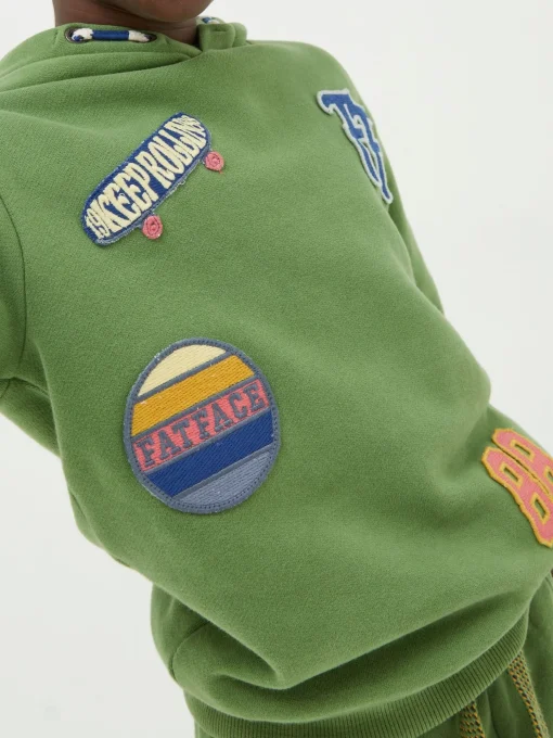 Green Badge Sweat Popover Hoodie