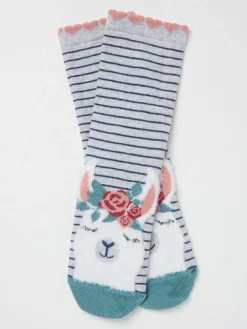 Grey Llama Women's Toe Socks 1 Pack (size 4-7)