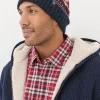Navy Fairisle Pattern Beanie