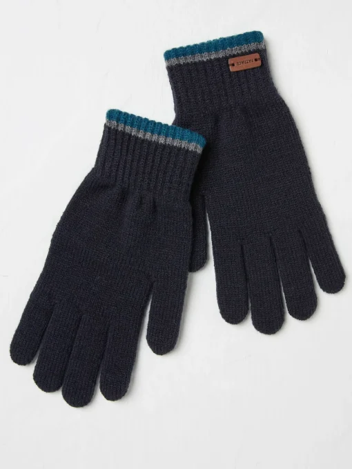 Navy Lewis Touchscreen Gloves