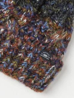Navy Twist Colourblock Beanie