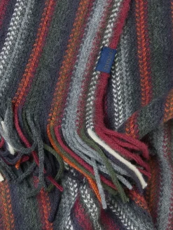 Navy Vertical Stripe Scarf