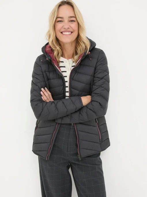 Ruby Black Lightweight Puffer Jacket