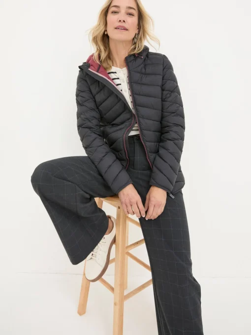 Ruby Black Lightweight Puffer Jacket