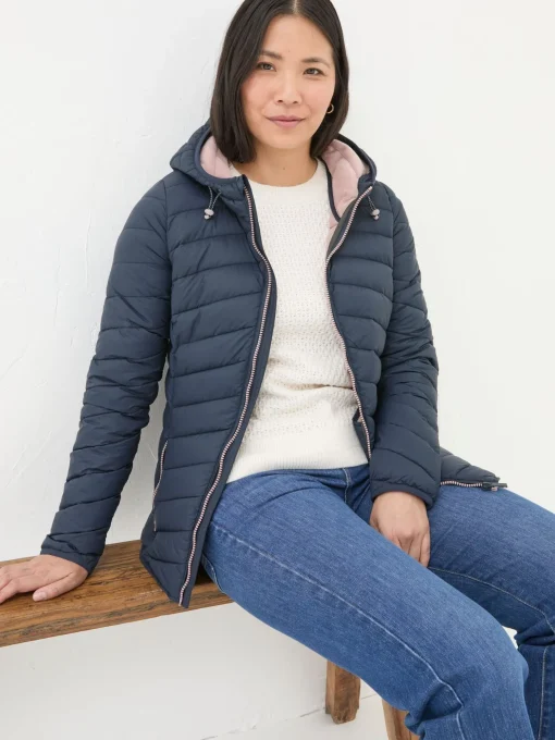 Ruby Navy Lightweight Puffer Jacket