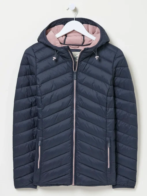 Ruby Navy Lightweight Puffer Jacket