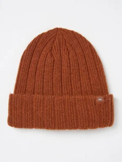 Sebastian Burnt Orange Rib Beanie
