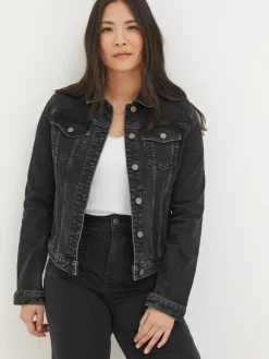 Tasha Black Denim Jacket