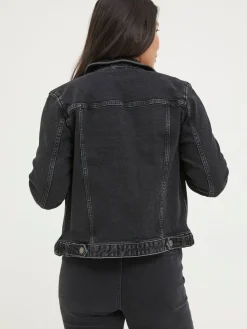 Tasha Black Denim Jacket