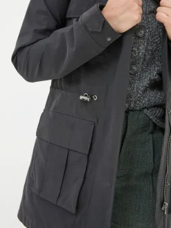 Tiegan Black Waterproof Coat