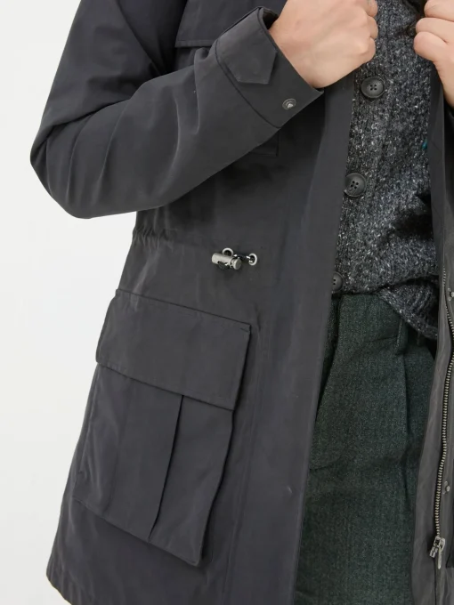 Tiegan Black Waterproof Coat