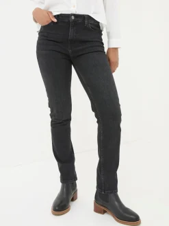 Washed Black Girlfriend Chesham Girlfriend Jeans
